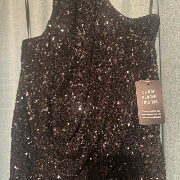 Express Sequin Halter Jumpsuit - Large - Picture 4 of 5